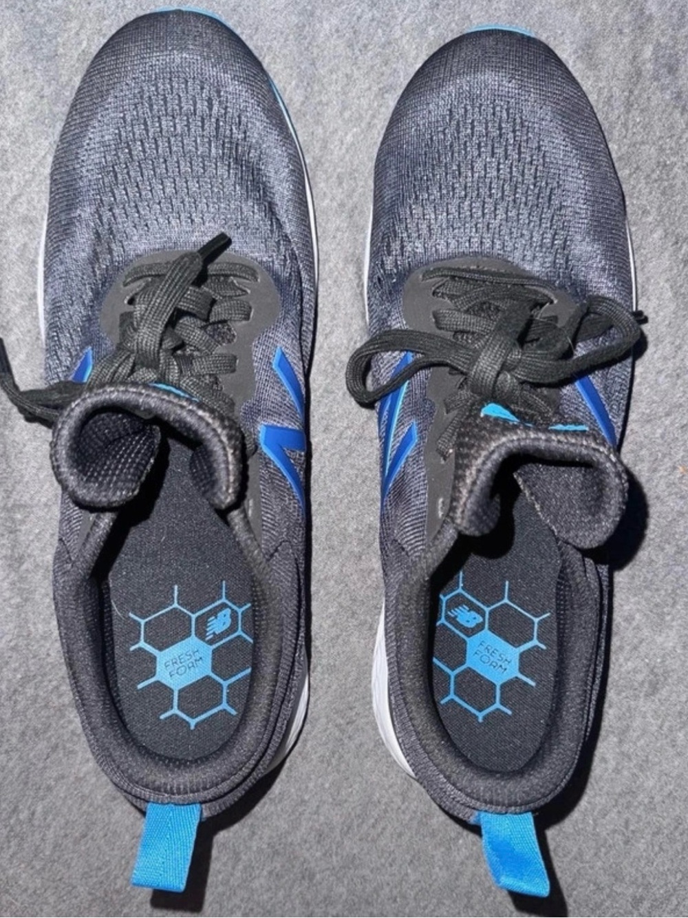 New Balance Women’s Black and Blue Athletic Sneakers